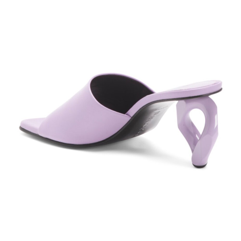 J.W. ANDERSON Made In Italy Leather Heeled Sandals - Picture 2 of 3